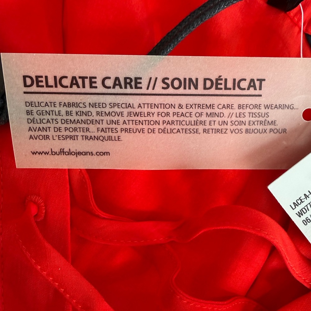 David Bitton Dress red lace size PS NWT - Picture 13 of 16
